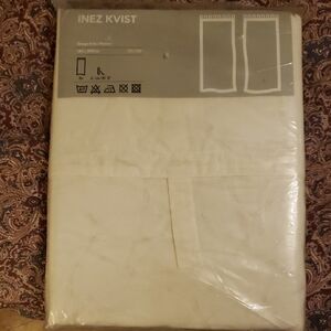 IKEA INEZ KVIST Cream Curtains 2 Panels 57 X 118 Inches Sealed